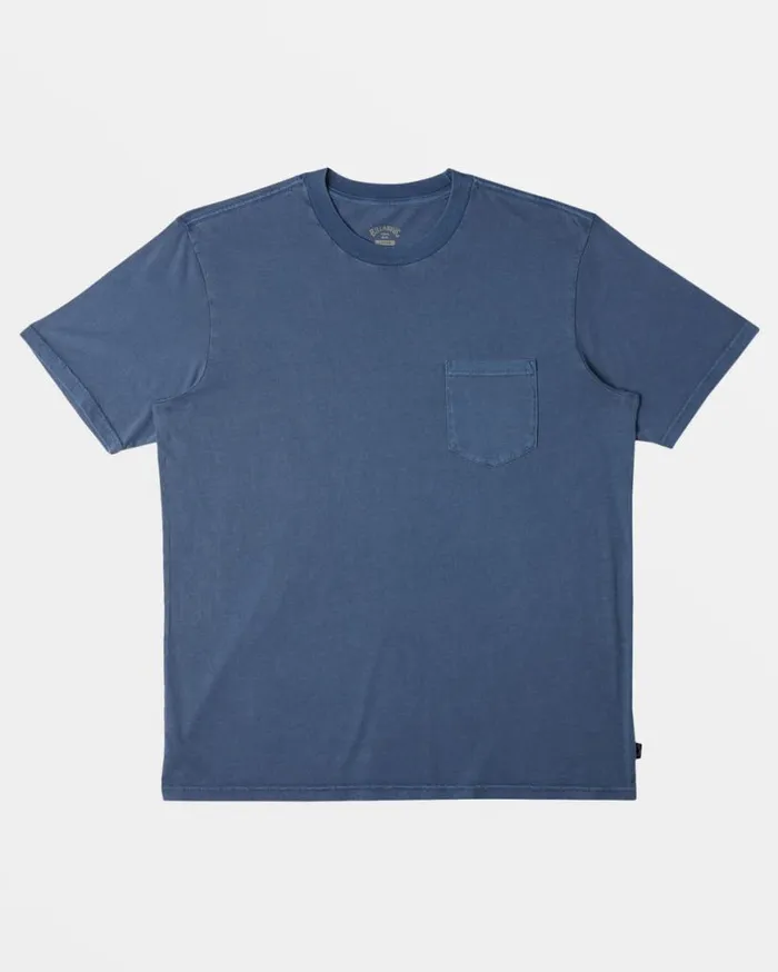 Men Billabong Wave Washed Essentials Essential TShirt Slate Blue Men Billabong Wave Washed Essentials Essential TShirt Slate Blue