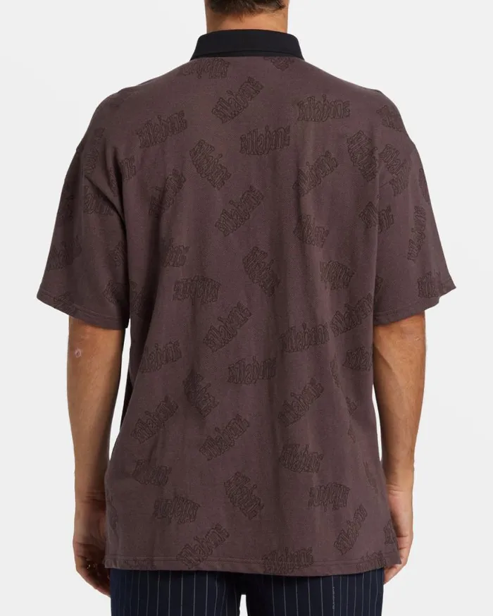 Men Billabong Wave Washed Essentials Shibuya Short Sleeve Polo Tshirt Plum Men Billabong Wave Washed Essentials Shibuya Short Sleeve Polo Tshirt Plum