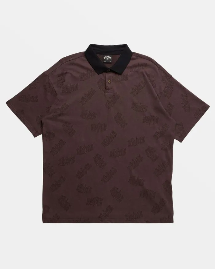 Men Billabong Wave Washed Essentials Shibuya Short Sleeve Polo Tshirt Plum Men Billabong Wave Washed Essentials Shibuya Short Sleeve Polo Tshirt Plum