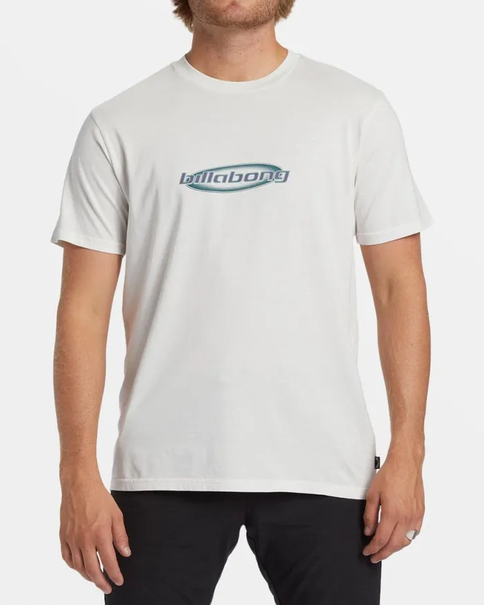 Men Billabong Wave Washed Essentials Throwback TShirt Fog Men Billabong Wave Washed Essentials Throwback TShirt Fog