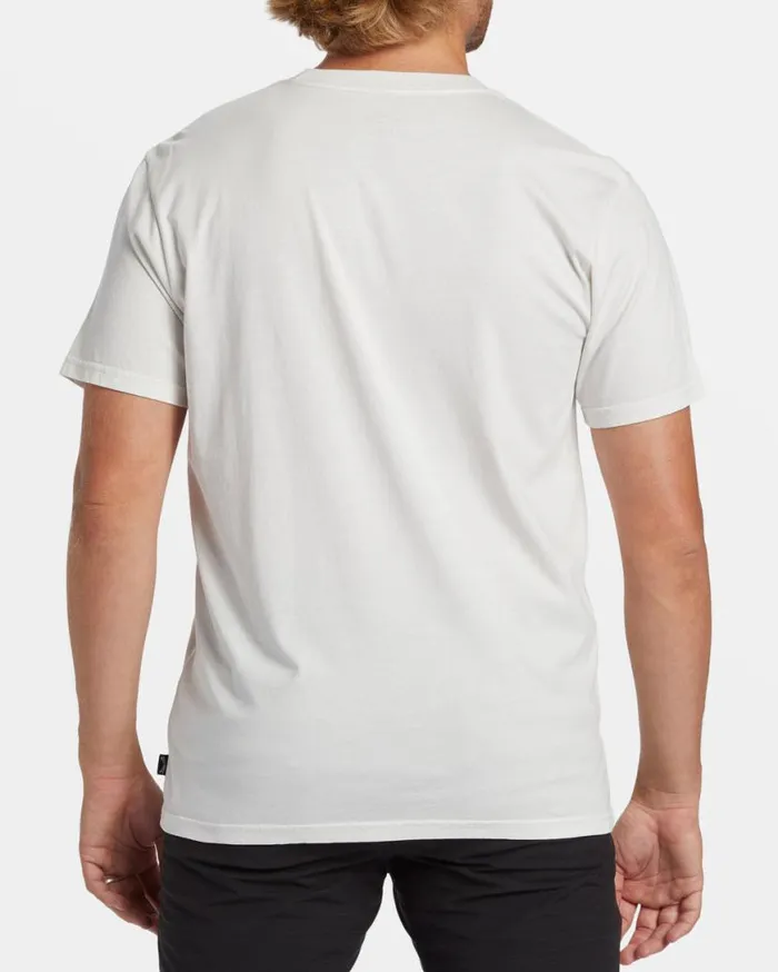 Men Billabong Wave Washed Essentials Throwback TShirt Fog Men Billabong Wave Washed Essentials Throwback TShirt Fog