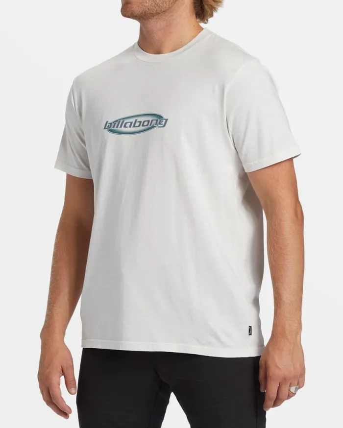 Men Billabong Wave Washed Essentials Throwback TShirt Fog Men Billabong Wave Washed Essentials Throwback TShirt Fog