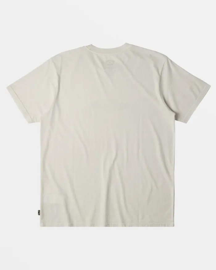 Men Billabong Wave Washed Essentials Throwback TShirt Fog Men Billabong Wave Washed Essentials Throwback TShirt Fog