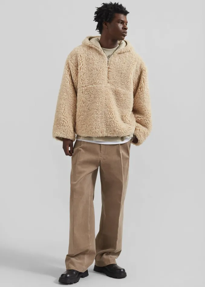 Men Bottoms The Frankie Shop Beo Corduroy Suit Pants 8211 Latte