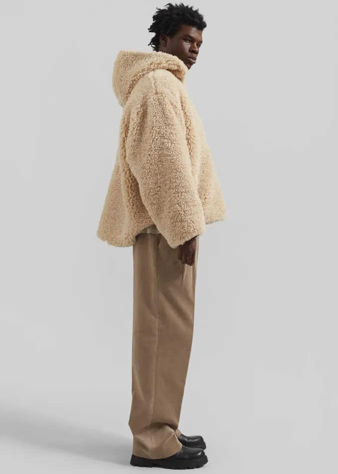 Men Bottoms The Frankie Shop Beo Corduroy Suit Pants 8211 Latte