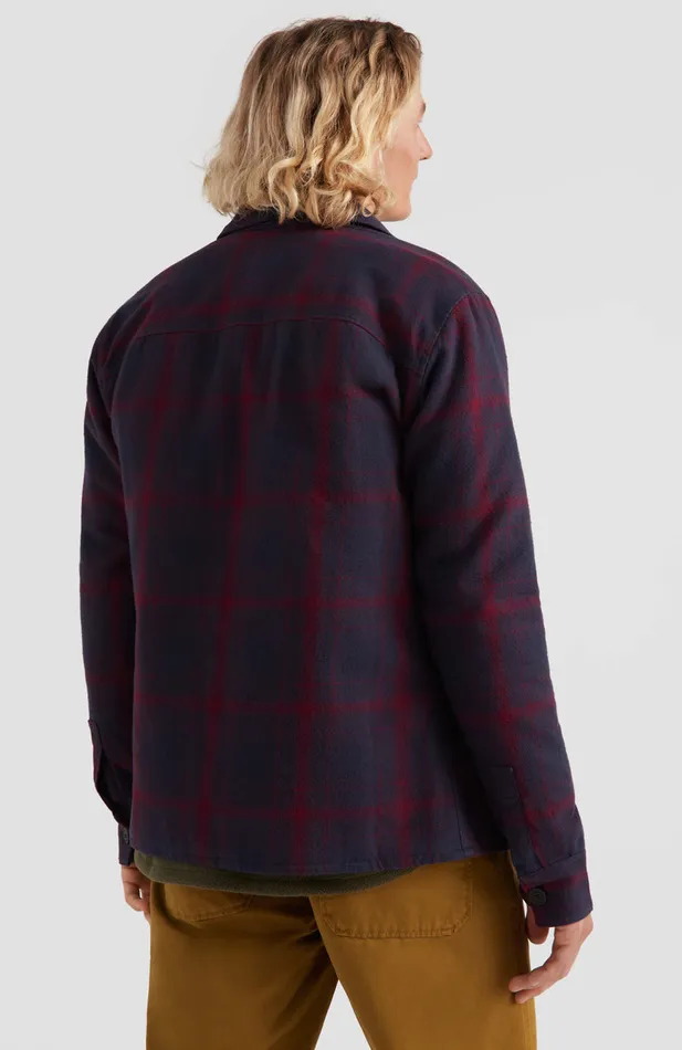Men Checked Shacket Red O039Neill Shirts and Flannels Men Checked Shacket Red O039Neill Shirts and Flannels