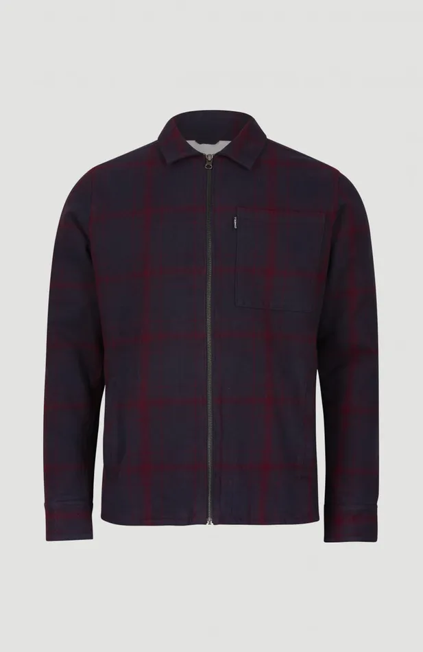 Men Checked Shacket Red O039Neill Shirts and Flannels Men Checked Shacket Red O039Neill Shirts and Flannels