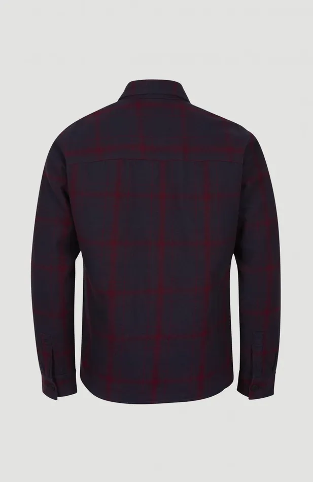 Men Checked Shacket Red O039Neill Shirts and Flannels Men Checked Shacket Red O039Neill Shirts and Flannels