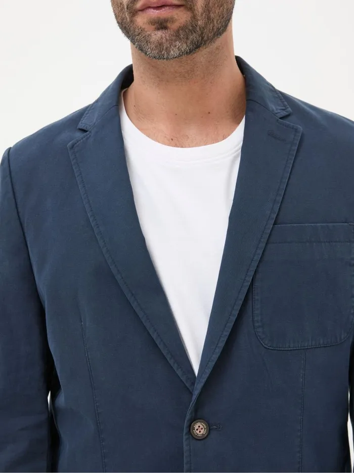 Men Coats and Jackets Fat Face Chilworth Blue Cotton Blazer