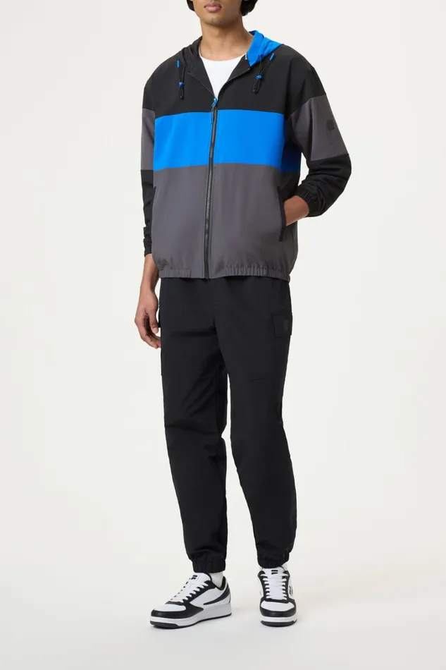 Men Defensive Block Jacket 009 Blackprince Blueasphalt Fila Coats and Jackets Men Defensive Block Jacket 009 Blackprince Blueasphalt Fila Coats and Jackets