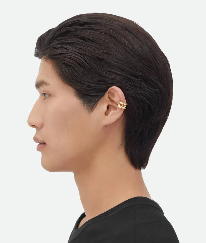 Men Earrings Bottega Veneta Watch Earcuff Yellow Gold