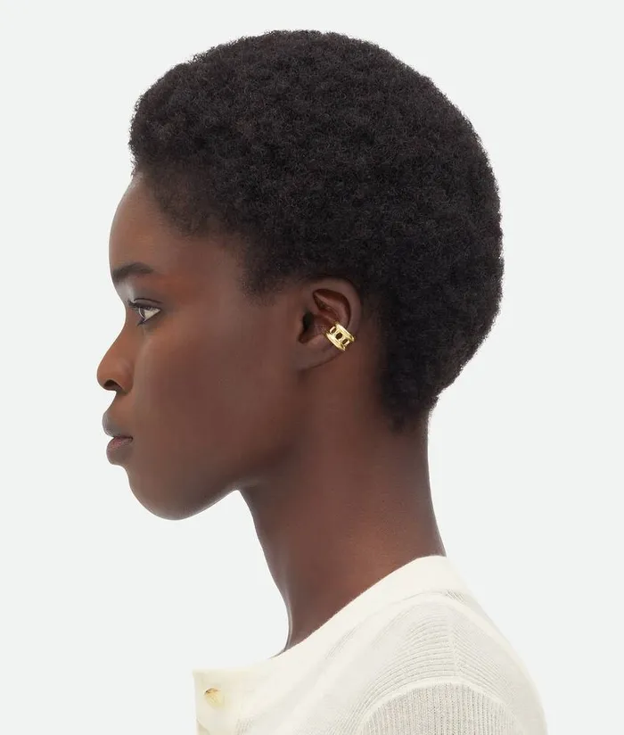 Men Earrings Bottega Veneta Watch Earcuff Yellow Gold