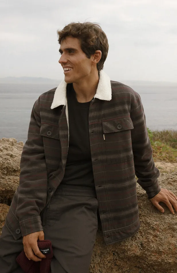 Men FleeceLined Jacket Grey O039Neill Jackets Men FleeceLined Jacket Grey O039Neill Jackets