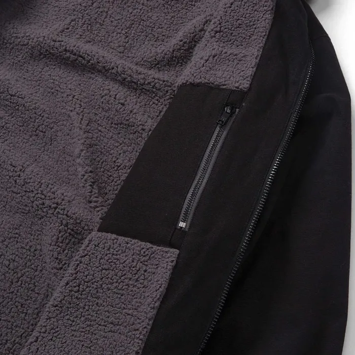 Men Hooded SherpaLined Jacket Cat Footwear Tops and Outerwear