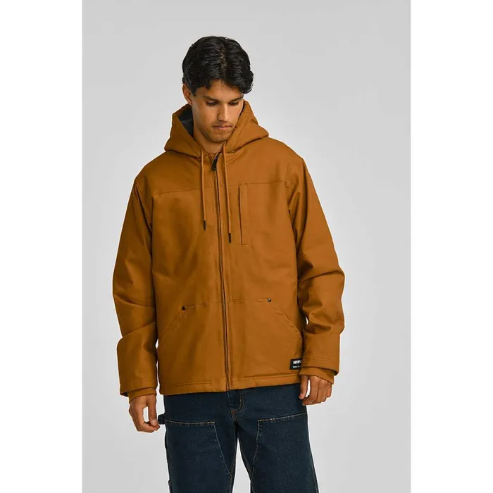 Men Hooded SherpaLined Jacket Cat Footwear Tops and Outerwear