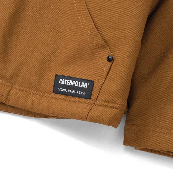 Men Hooded SherpaLined Jacket Cat Footwear Tops and Outerwear