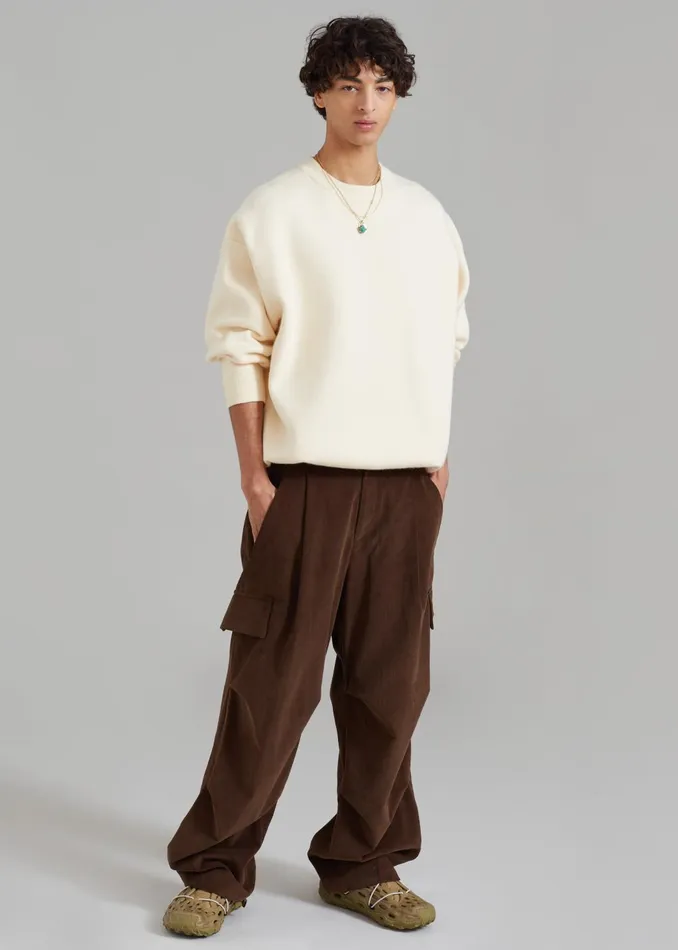 Men Knitwear The Frankie Shop Arne Sweater 8211 Cream