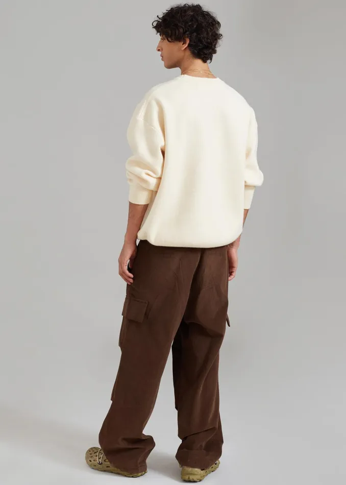 Men Knitwear The Frankie Shop Arne Sweater 8211 Cream