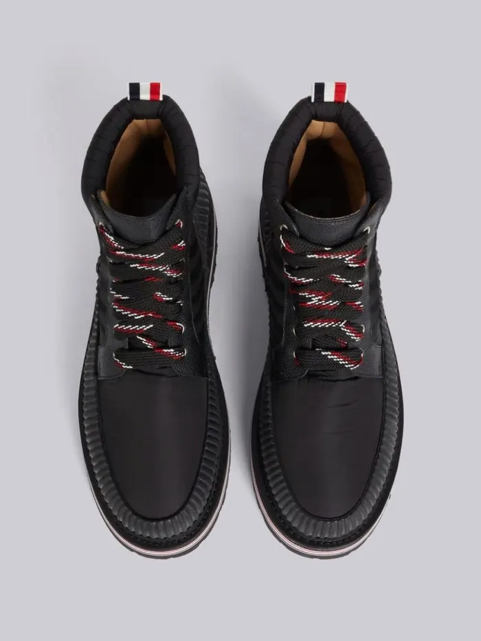 Men Nylon All Terrain Boot Black Thom Browne Boots