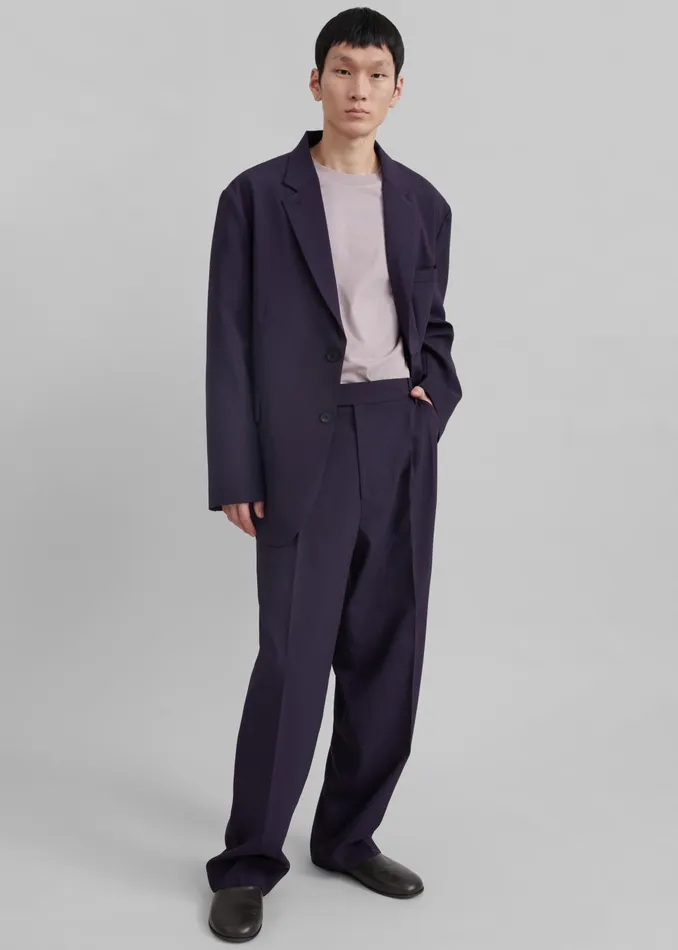Men Outerwear The Frankie Shop Beo Blazer 8211 Purple