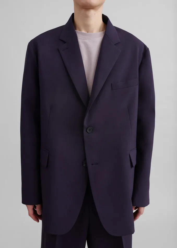 Men Outerwear The Frankie Shop Beo Blazer 8211 Purple
