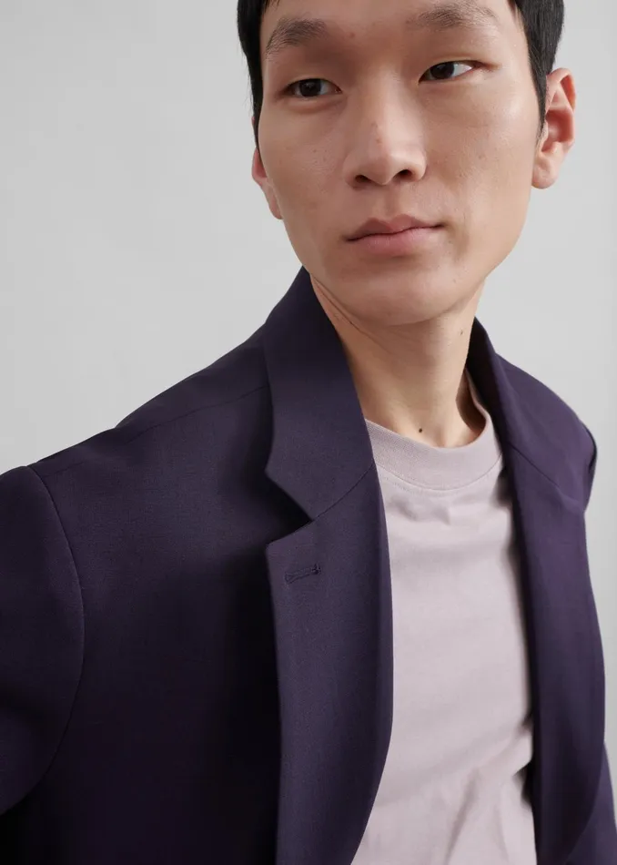 Men Outerwear The Frankie Shop Beo Blazer 8211 Purple