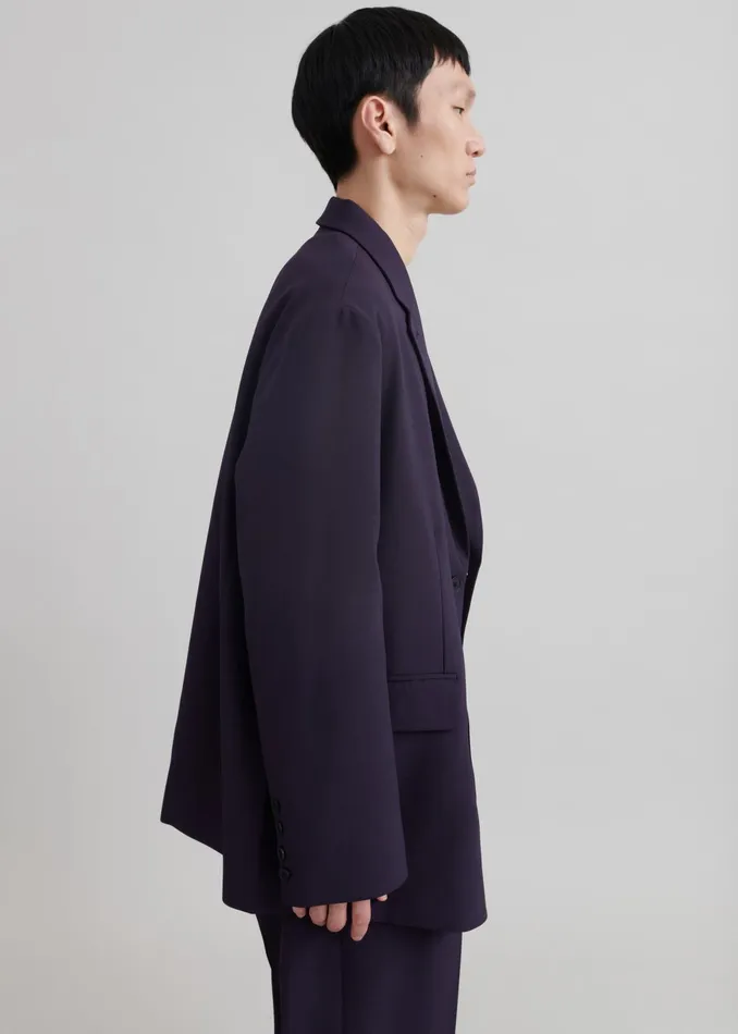 Men Outerwear The Frankie Shop Beo Blazer 8211 Purple