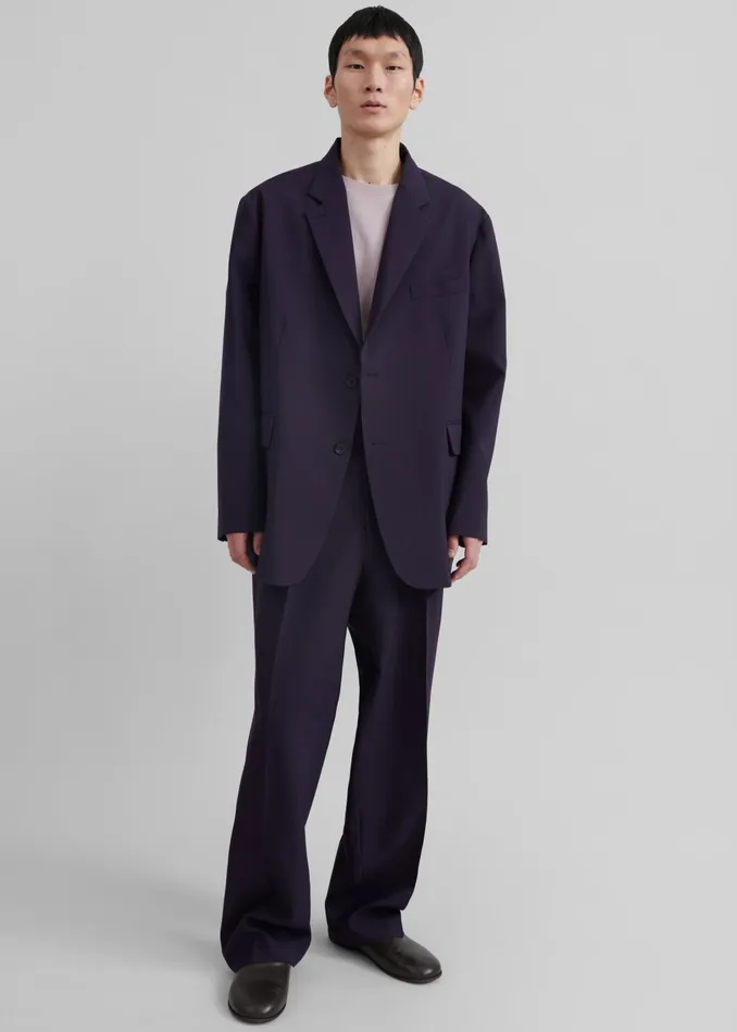 Men Outerwear The Frankie Shop Beo Blazer 8211 Purple