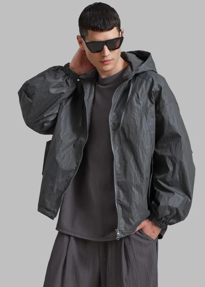 Men Outerwear The Frankie Shop Orlando Anorak 8211 Charcoal