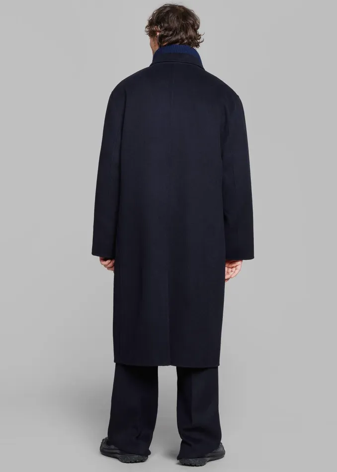Men Outerwear The Frankie Shop Paxton Wool Coat 8211 Dark Navy