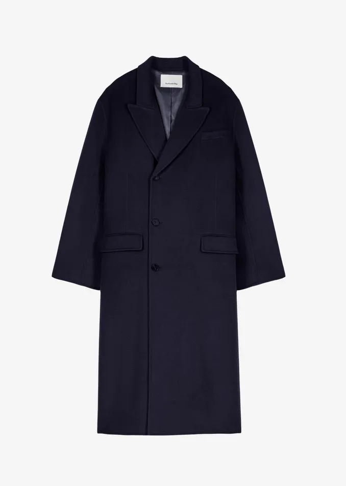 Men Outerwear The Frankie Shop Paxton Wool Coat 8211 Dark Navy