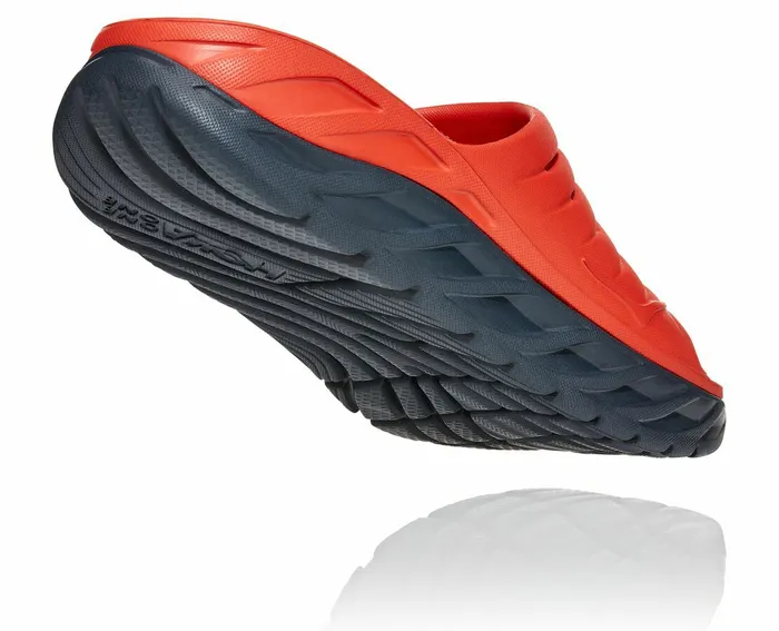 Men Recovery Sandals HOKA ONE ONE ORA Recovery Slide Fiesta Ombre Blue