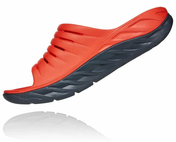 Men Recovery Sandals HOKA ONE ONE ORA Recovery Slide Fiesta Ombre Blue
