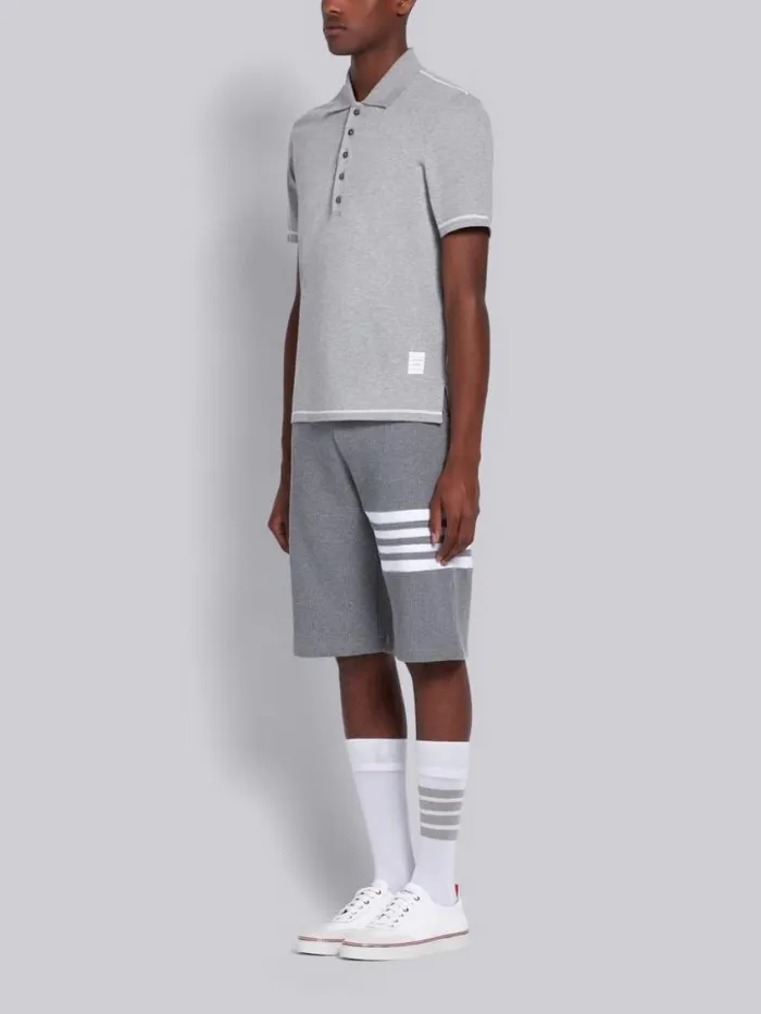 Men Rubber Calfskin Trainer White Thom Browne Sneakers Men Rubber Calfskin Trainer White Thom Browne Sneakers
