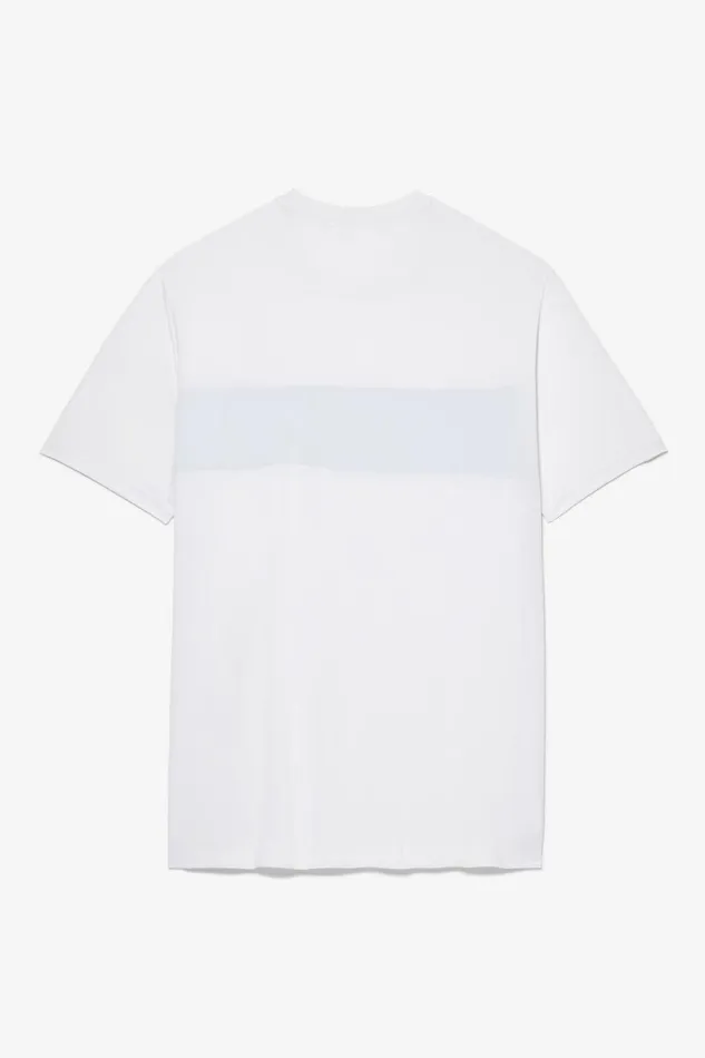 Men Tennis Essentials Short Sleeve Crew 147 White Scub Fila Tennis