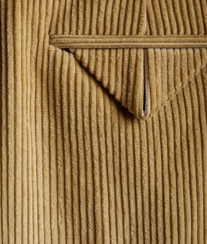 Men Trousers And Shorts Bottega Veneta Corduroy Trousers Pale Oak