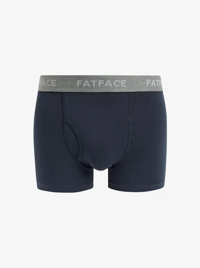 Men Underwear Fat Face BlueGrey Classic Cotton Boxer 3 Pack