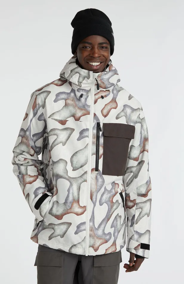 Men Utility Snow Jacket Beige O039Neill Ski Jackets