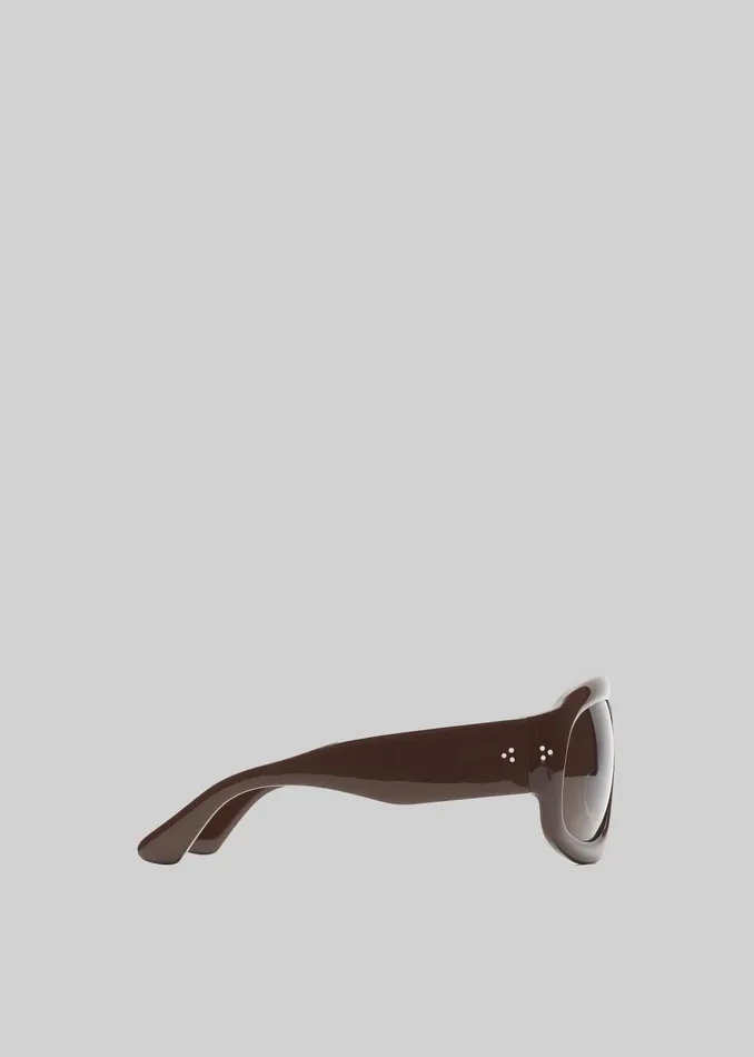 MenWomen The Frankie Shop Port Tanger Mari Sunglasses 8211 Alkakaw AcetateTobacco