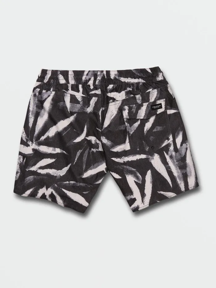 Mens Echo Leaf Stoney Trunks Trunks 8211 Black Volcom Boardshorts and Trunks