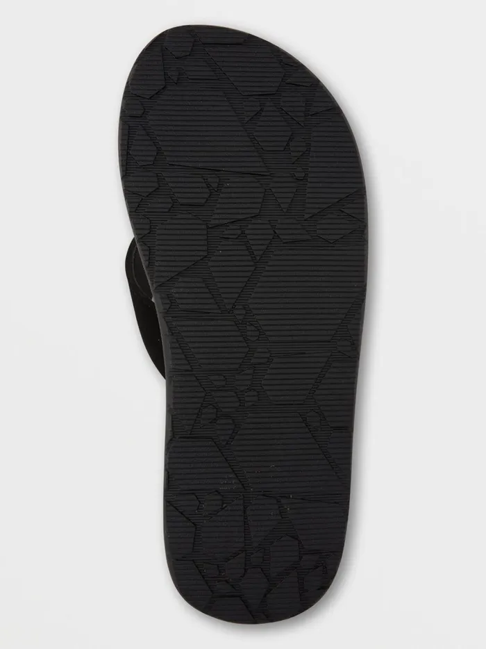 Mens Eco Recliner 2 8211 Black Grey Volcom Sandals