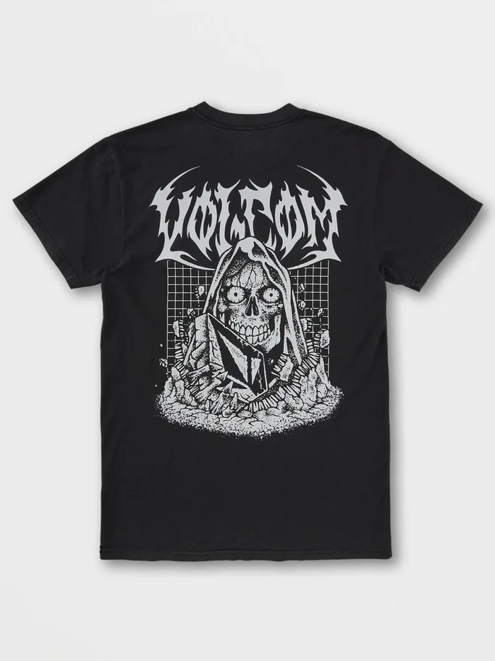 Mens Skate Vitals Crypt Ripper Short Sleeve Tee 8211 Black Volcom TShirts and Tanks