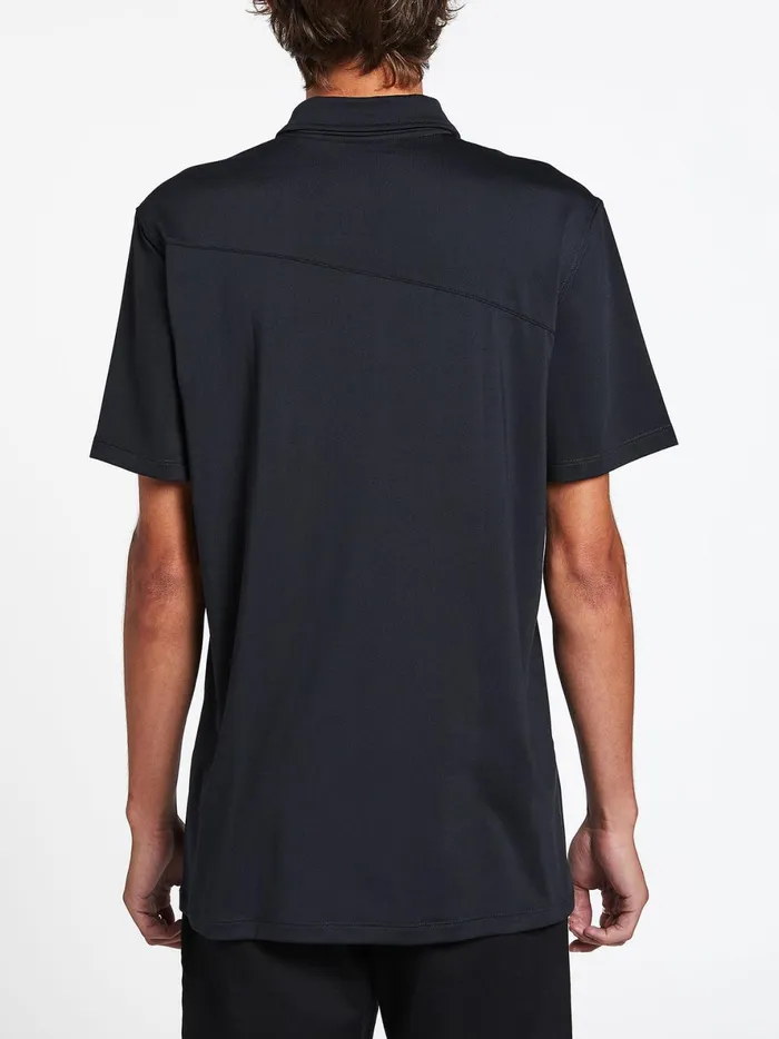 Mens Wowzer Hazard Performance Polo 8211 Black Volcom Shirts and Flannels