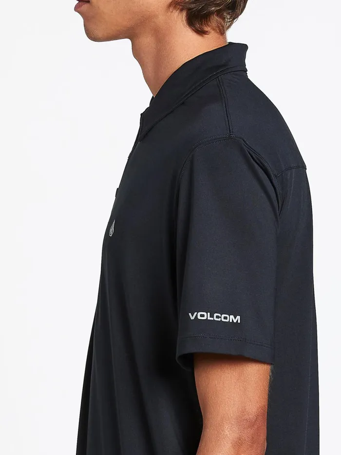 Mens Wowzer Hazard Performance Polo 8211 Black Volcom Shirts and Flannels