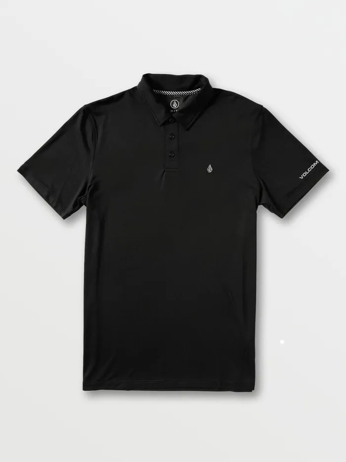 Mens Wowzer Hazard Performance Polo 8211 Black Volcom Shirts and Flannels