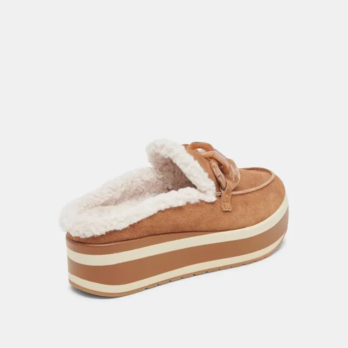 Mules and Clogs Women Dolce Vita Jamey Plush Sneakers Pecan Suede