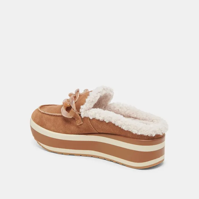 Mules and Clogs Women Dolce Vita Jamey Plush Sneakers Pecan Suede