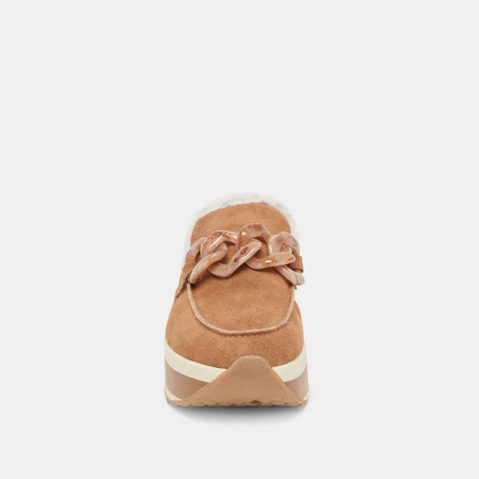 Mules and Clogs Women Dolce Vita Jamey Plush Sneakers Pecan Suede