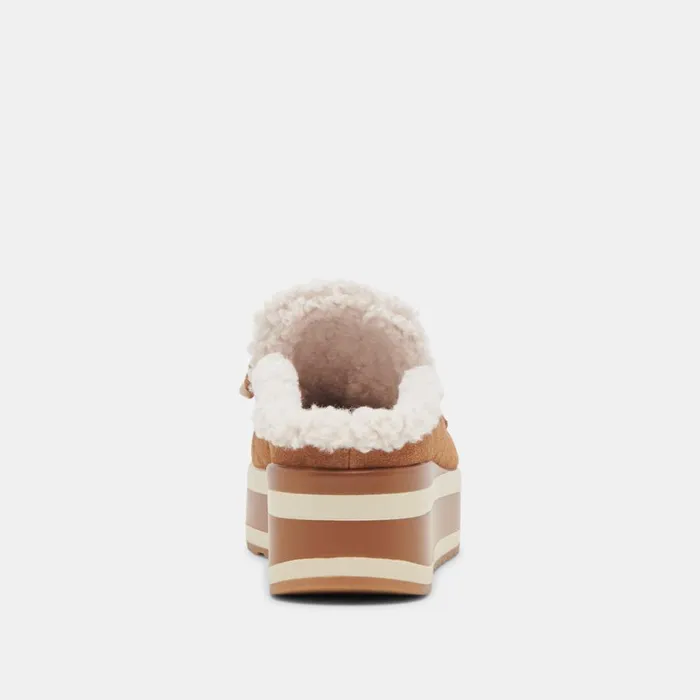 Mules and Clogs Women Dolce Vita Jamey Plush Sneakers Pecan Suede