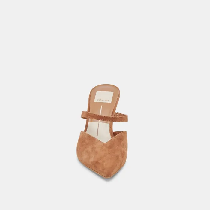 Mules and Clogs Women Dolce Vita Kanika Heels Pecan Suede